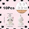 10Pcs Opaque Resin Pendants RESI-YW0004-51-3