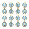 Golden Plated Alloy Enamel Charms ENAM-S118-04I-2