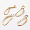 Brass Earring Hooks X-KK-F714-06G-2