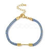 Braided Nylon Cord Bracelet Making MAK-L043-01G-06-1