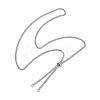 Tarnish Resistant Adjustable 304 Stainless Steel Curb Chains Necklaces Making AJEW-JB01215-01-1