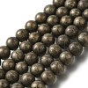 Natural Pyrite Beads Strands G-H059-A01-01-1