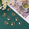 12Pcs Alloy Enamel Pendants JX135A-3