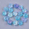 Cellulose Acetate(Resin) Bead Caps KK-S161-03F-1