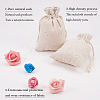 Polycotton(Polyester Cotton) Packing Pouches Drawstring Bags X-ABAG-T004-10x14-01-3
