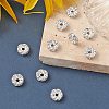 Brass Rhinestone Spacer Beads RB-YW0001-05C-01S-6