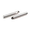 Non-Tarnish 304 Stainless Steel Slide On End Clasp Tubes STAS-C044-08D-P-3