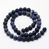 Natural Sodalite Beads Strands G-D682-6mm-2