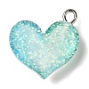 Gradient Color Transparent Resin Pendants RESI-A023-01A-2