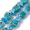 Handmade Lampwork Beads Strands LAMP-G154-07J-1