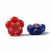 Printed Opaque Acrylic Beads OACR-E009-07B-3