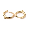 Brass Huggie Hoop Earrings Finding KK-D063-05G-2