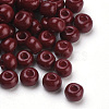 Baking Paint 6/0 Glass Seed Beads SEED-Q025-4mm-M08-2