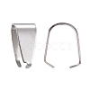 Non-Tarnish 201 Stainless Steel Snap on Bails X-STAS-R071-28-1