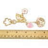 Alloy Enamel Pendant Keychains HJEW-FS00052-01-5