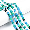 Handmade Polymer Clay Beads Strands CLAY-S092-76B-7