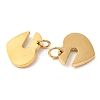 PVD Vacuum Plating 304 Stainless Steel Pendants STAS-Z042-03G-2