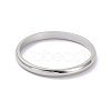 Non-Tarnish 2mm Polished Plain Dome Finger Ring for Girl Women RJEW-C012-05B-P-2