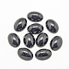 Natural Black Stone Cabochons X-G-R415-14x10-46-1