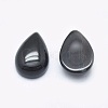 Natural Black Agate Cabochons G-P384-N05-2