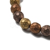 PVD Vacuum Plating Non-magnetic Synthetic Hematite Beads Strands G-F682-01B-6