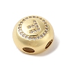 Rack Plating Brass & Cubic Zirconia Pendants KK-Z047-07G-F-RS-2