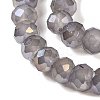 Baking Electroplate Glass Beads Strands DGLA-A039-J8mm-B06-3