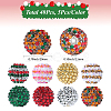 40Pcs 8 Colors Christmas Themed Resin Rhinestone Round Beads OACR-PA0001-22-2