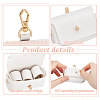 Imitation Leather Wedding Ring Storage Case with Alloy Clasps and PVC Stickers for Pet AJEW-FG0004-27A-4