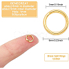 Brass Split Rings KK-BC0002-22-2