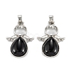 Synthetic Black Stone Pendants G-H180-09P-1