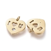 316 Surgical Stainless Steel Charms STAS-I164-036G-3