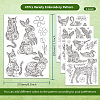 4 Sheets 11.6x8.2 Inch Stick and Stitch Embroidery Patterns DIY-WH0455-174-2