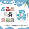 8Pcs 8 Colors Rhinestone Clay Pave Beads RB-ME0001-05-2
