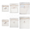 3Pcs 3 Styles Polyester Mesh Zipper Laundry Bags ABAG-TA0002-22-1