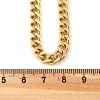 Brass Cuban Link Chain Necklacea for Women Men NJEW-F337-03G-01-3