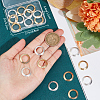 20Pcs 2 Colors Brass Linking Rings KK-BBC0010-38-3
