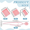 1Pc Plastic with Iron Tweezers TOOL-WH0155-238A-3