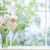 16 Sheets 4 Styles Waterproof PVC Colored Laser Stained Window Film Adhesive Static Stickers DIY-WH0314-067-7