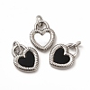304 Stainless Steel Acrylic Pendants STAS-A076-17P-1