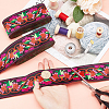 Ethnic Style Polyester Ribbons OCOR-WH0079-65A-3