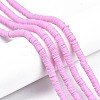 Handmade Polymer Clay Beads Strands CLAY-R089-6mm-057-5