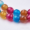 Natural Agate Beads Strands G-G580-6mm-18A-6