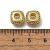 Brass Micro Pave Clear Cubic Zirconia European Beads LS-ZIRC-I070-063G-2