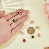 10Pcs 5 Colors Brass Micro Pave Cubic Zirconia Pendants KK-HS0015-57-3