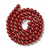 Eco-Friendly Dyed Glass Pearl Round Bead Strands HY-A002-6mm-M-3