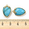 Natural Turquoise Faceted Pendants G-M431-06G-01-1-3