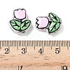 Transparent Glass Enamel Beads LAMP-C023-01D-4