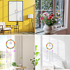 1Pc Colorful Glass Beaded Woven Net Suncatchers AJEW-CY0001-95C-5