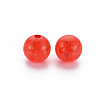 Transparent Crackle Acrylic Beads MACR-S373-66C-N08-6